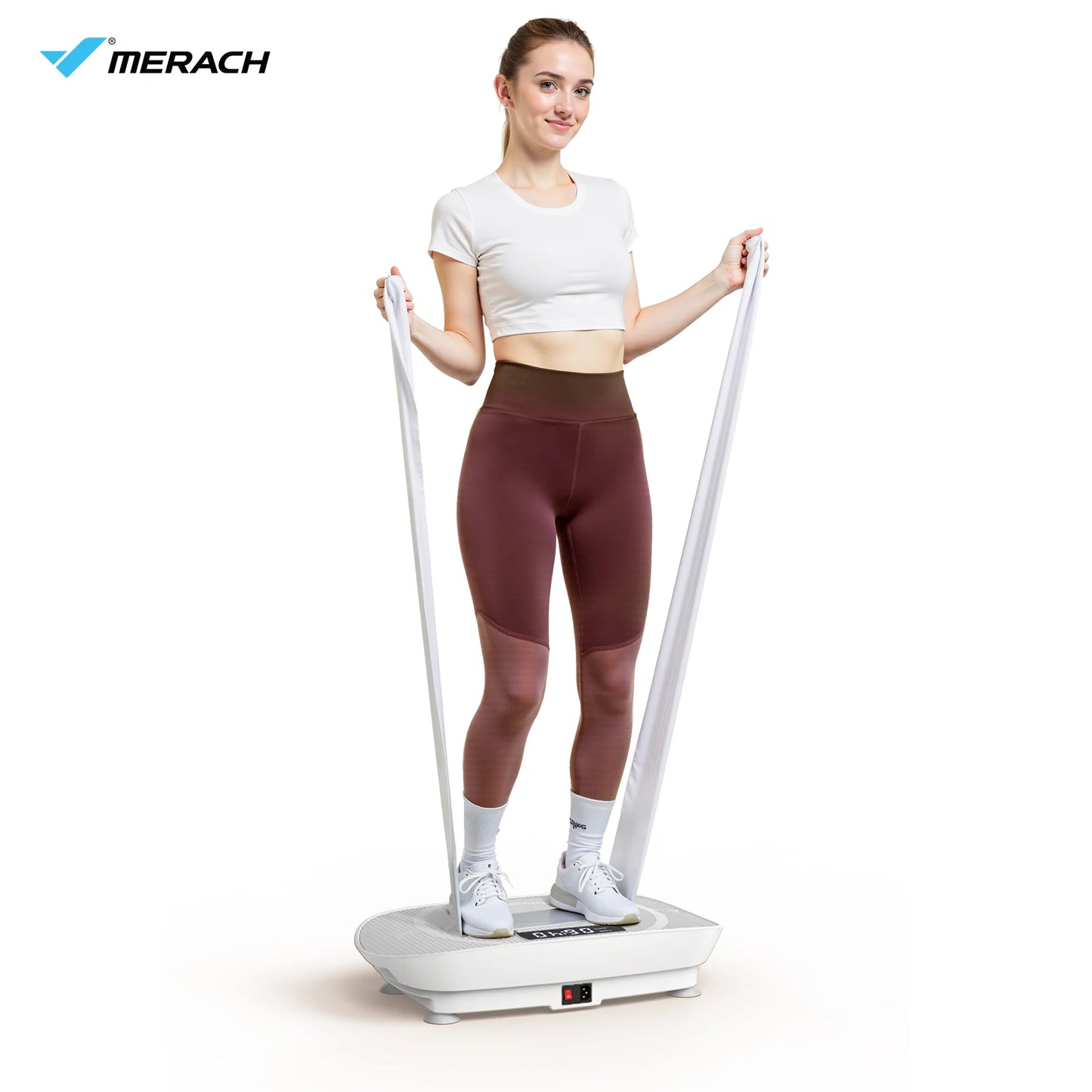 MERACH Vibration Plate Exercise Machine for Whole Body Fitness