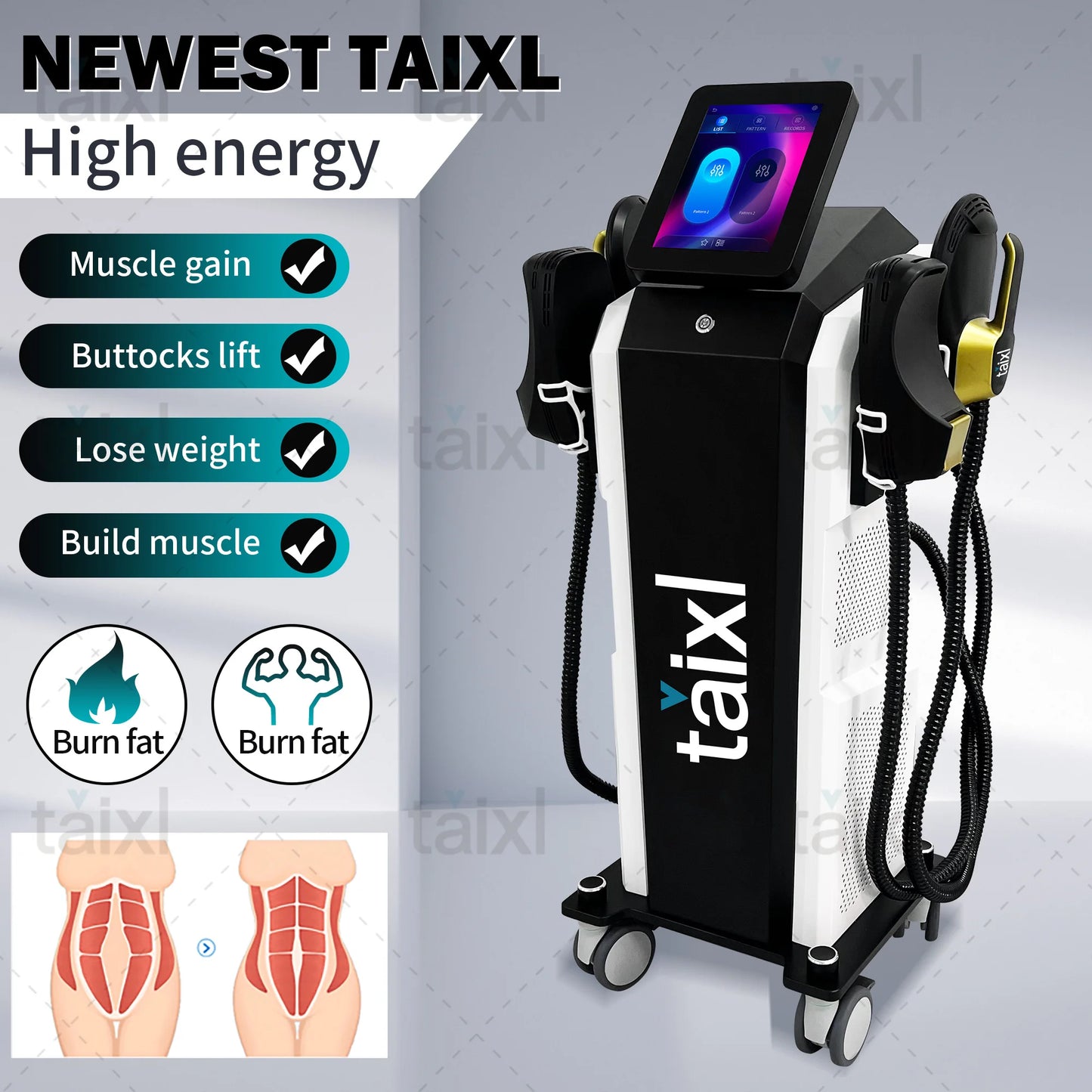 Professional 6500W EMS Machine EM Body Slim Muscle Stimulation EMS Pro Ultra Sculpt Weight Loss