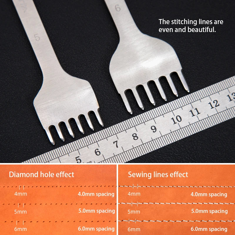 WUTA Basic Leather Chisel Tool for Crafting and Stitching