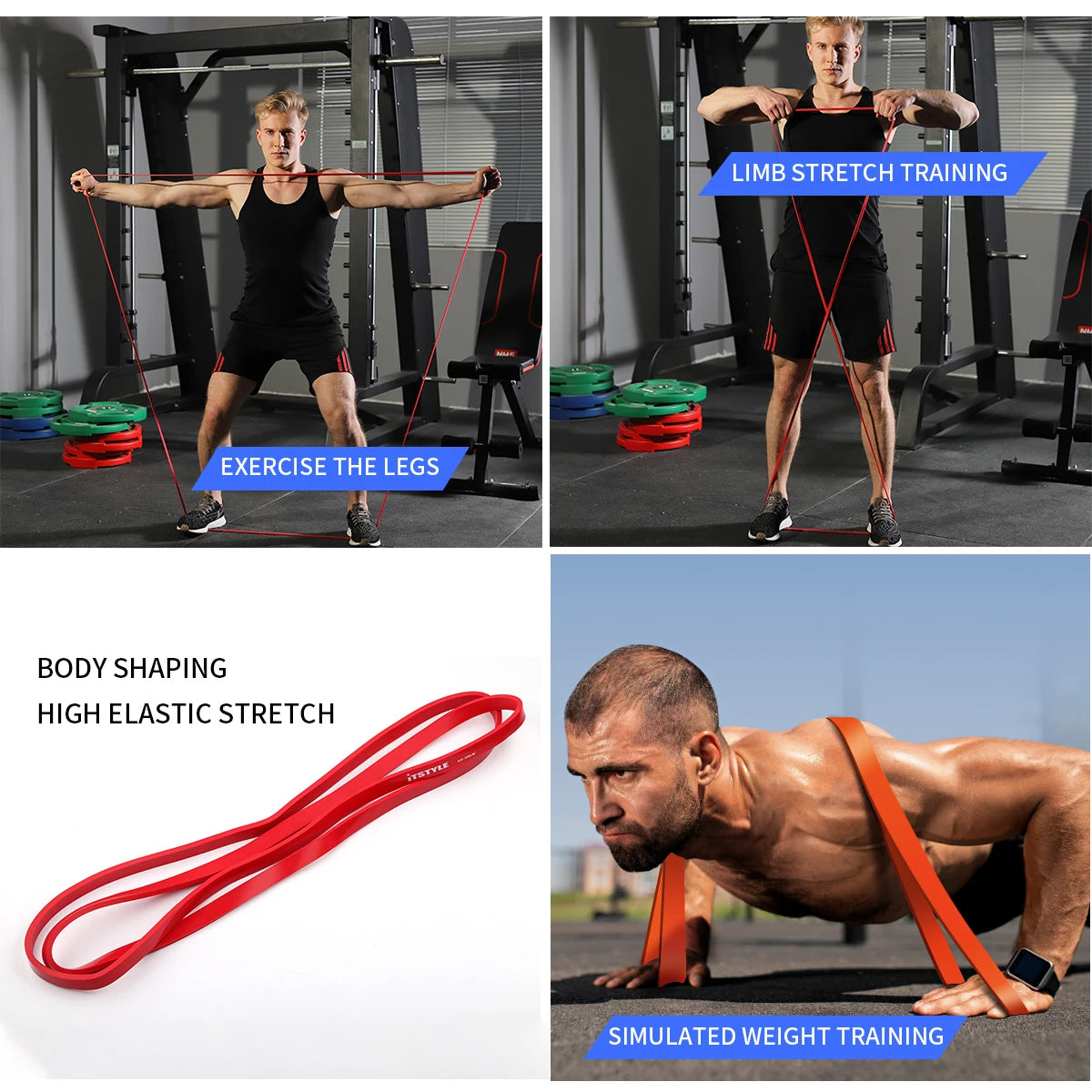 ITSTYLE Resistance Bands for Strength Training and Muscle Building
