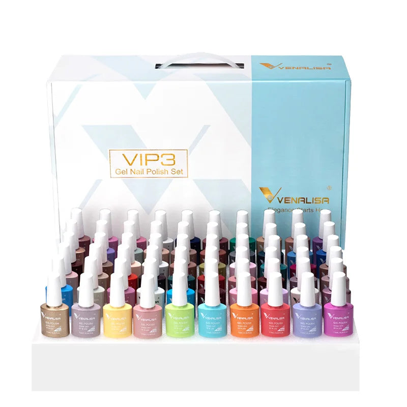 Venalisa VIP5 Kit Nail Gel Polish Hema Free Full Coverage 36 Color Gel Pigment Professional Nail Art Long Lasting Gel Varnish