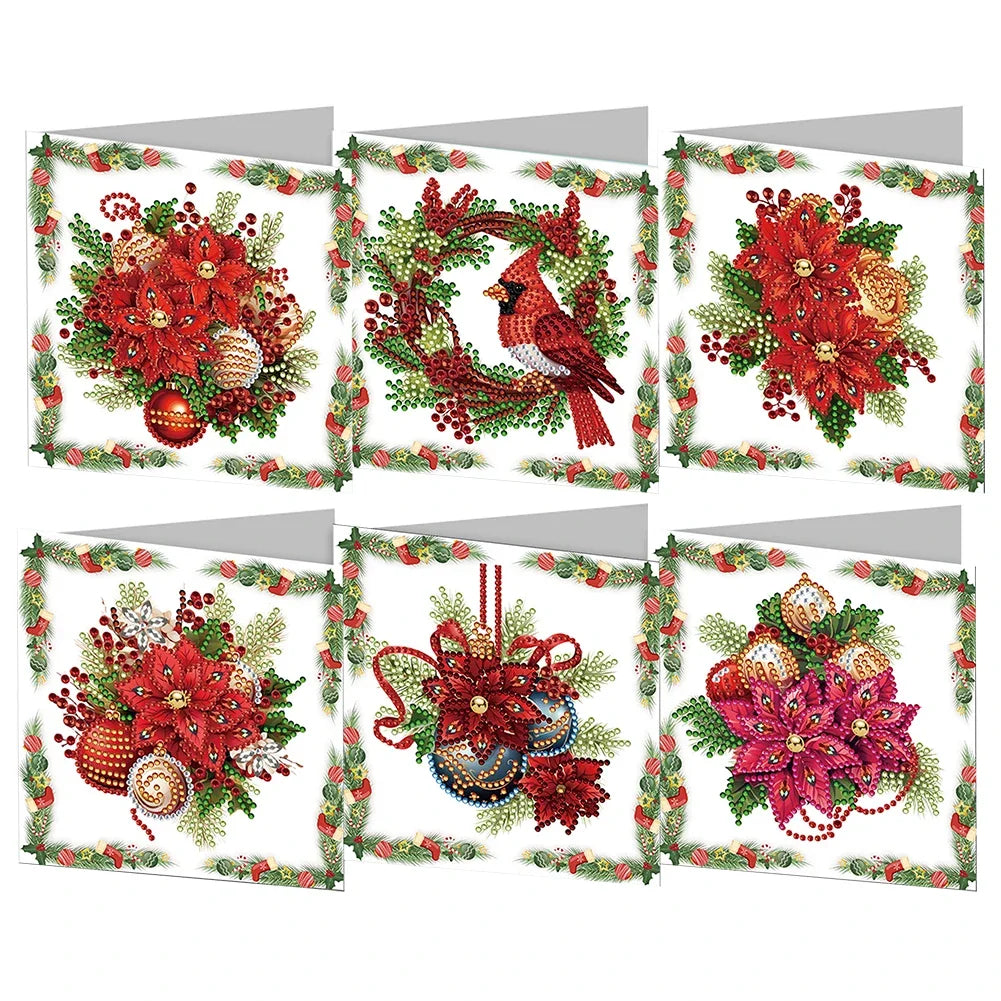 Diamond Christmas Candle Card Kit for Holiday Art Projects