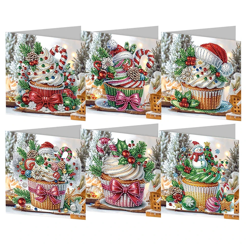 Diamond Christmas Candle Card Kit for Holiday Art Projects