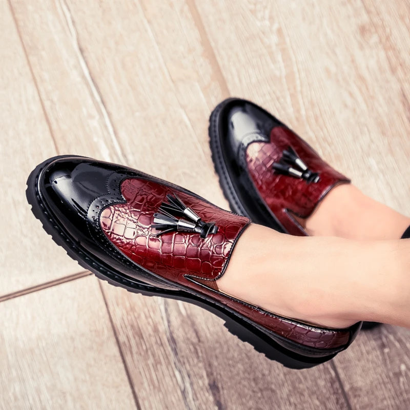 Men's Loafers, Fashionable Low Cut Breathable Formal Shoes