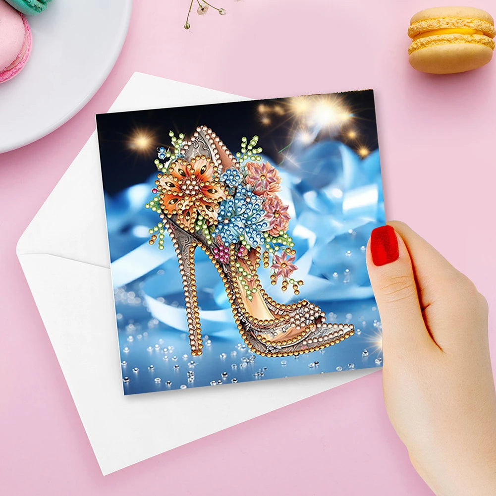 4 6 8 12PCS New 2024 Diamond Painting Greeting Cards DIY 5D Christmas Collection Festival Cards for Birthday and Christmas Gift