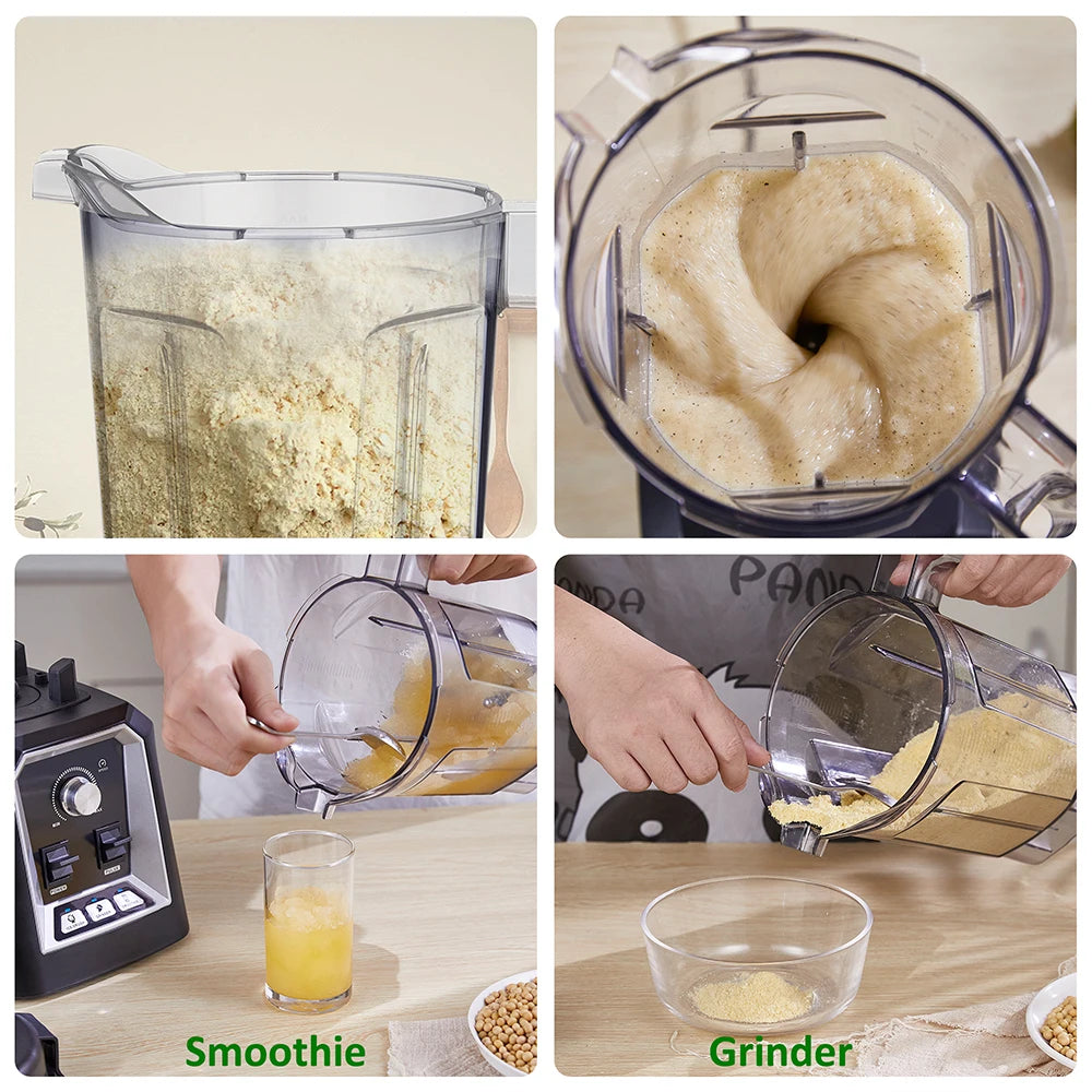 BioloMix Automatic Program Professional Kitchen Smoothie Blender BPA FREE 2L Low-profile Jar