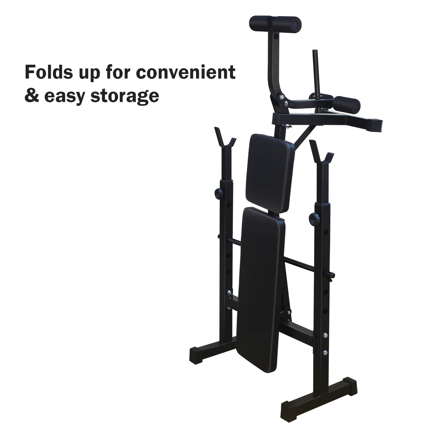 Weight Bench Press Set with Squat Rack for Home Gym