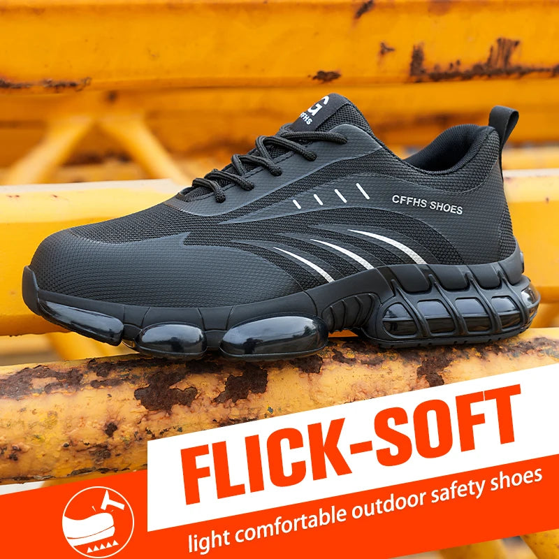 Breathable, Lightweight and Comfortable Anti-Smash Safety Shoes