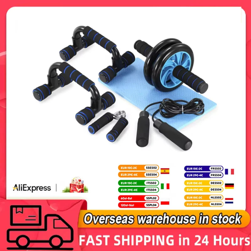 Healthy Abdominal Wheel Fitness Equipment Set for Home Workouts