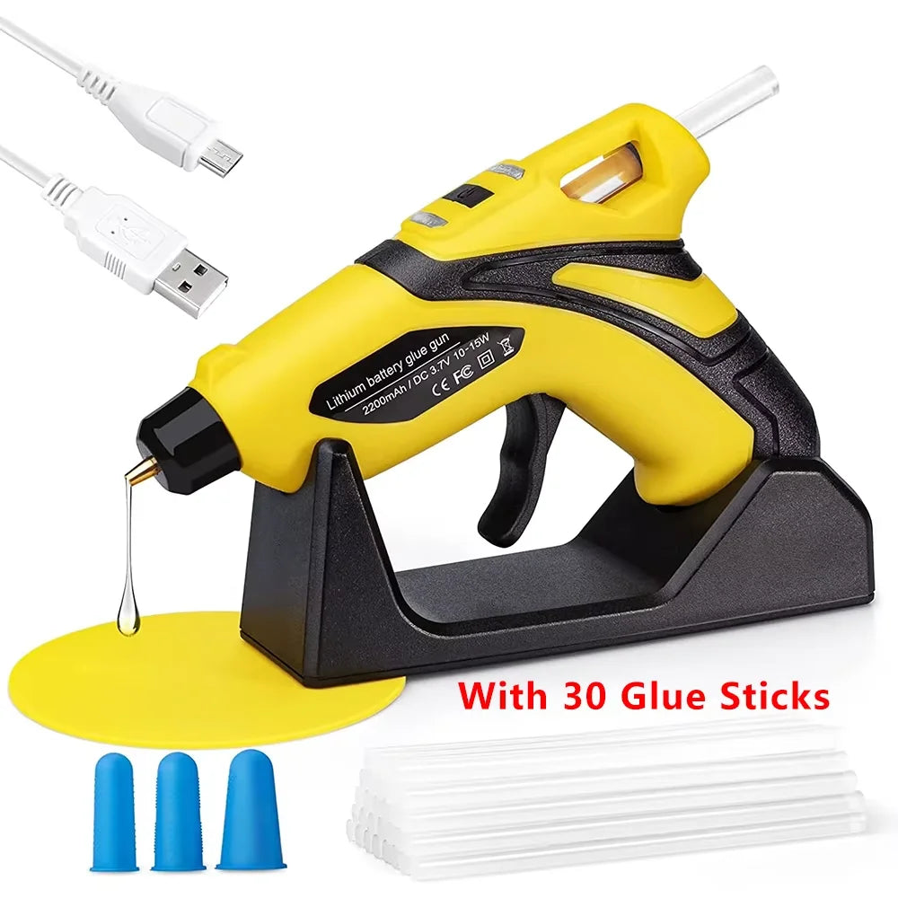 Hign-Concerned Rechargeable Cordless Mini Hot Melt Glue Gun