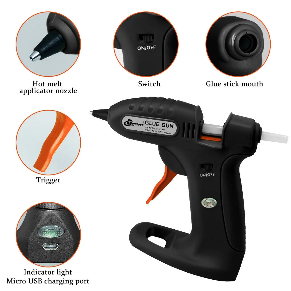 Cordless Hot Melt Glue Gun