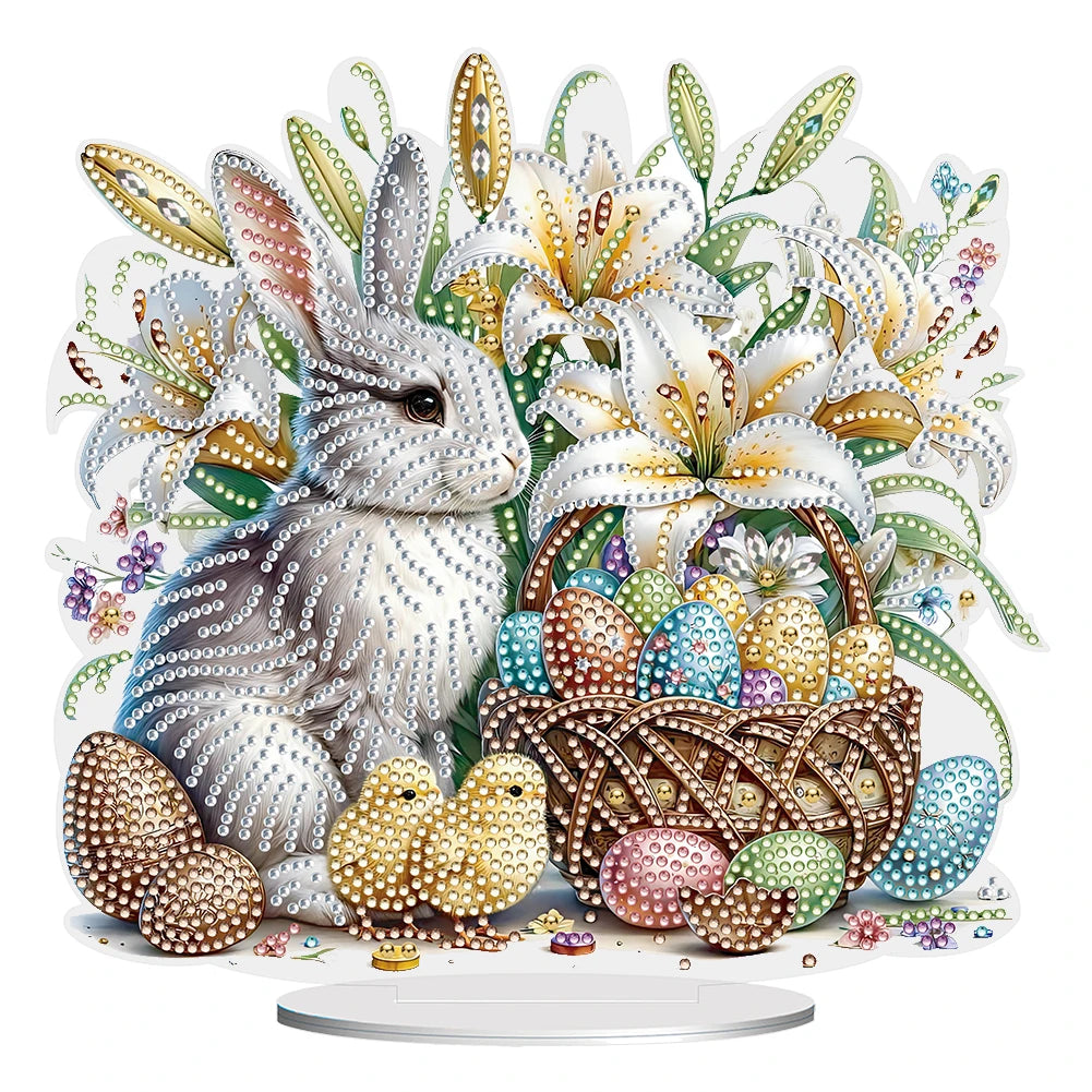 Easter Themed 5D Diamond Art Kit for Creative Tabletop Decor