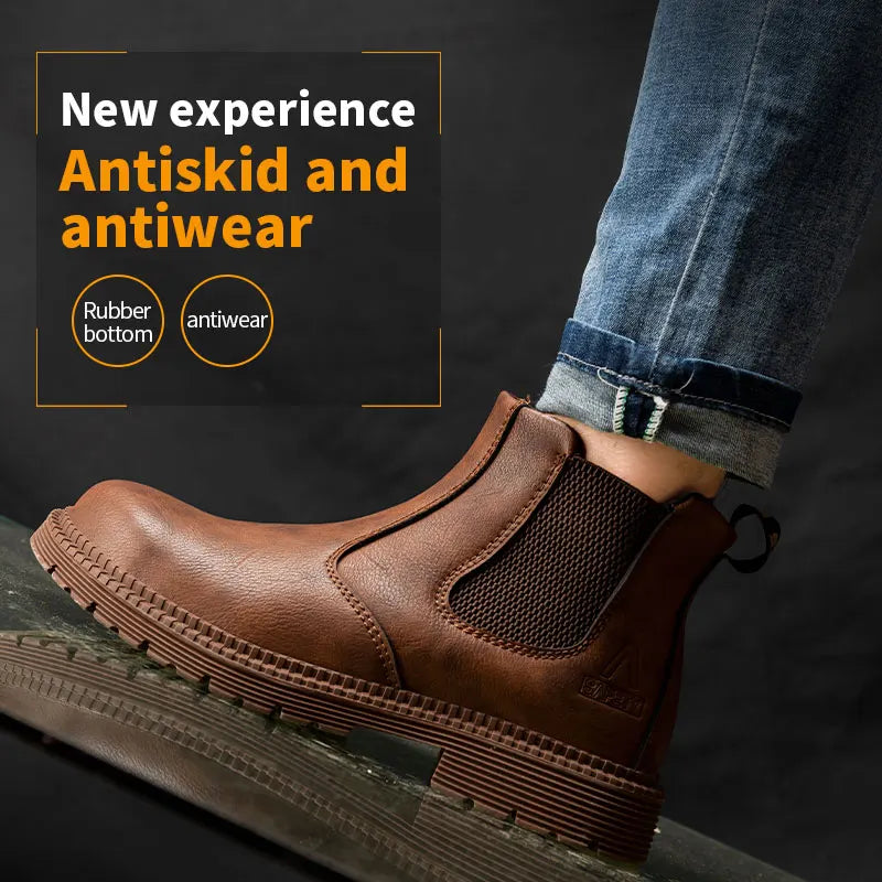 Men's Indestructible Steel Toe Safety Boots Puncture Proof Work Shoes Protective Footwear