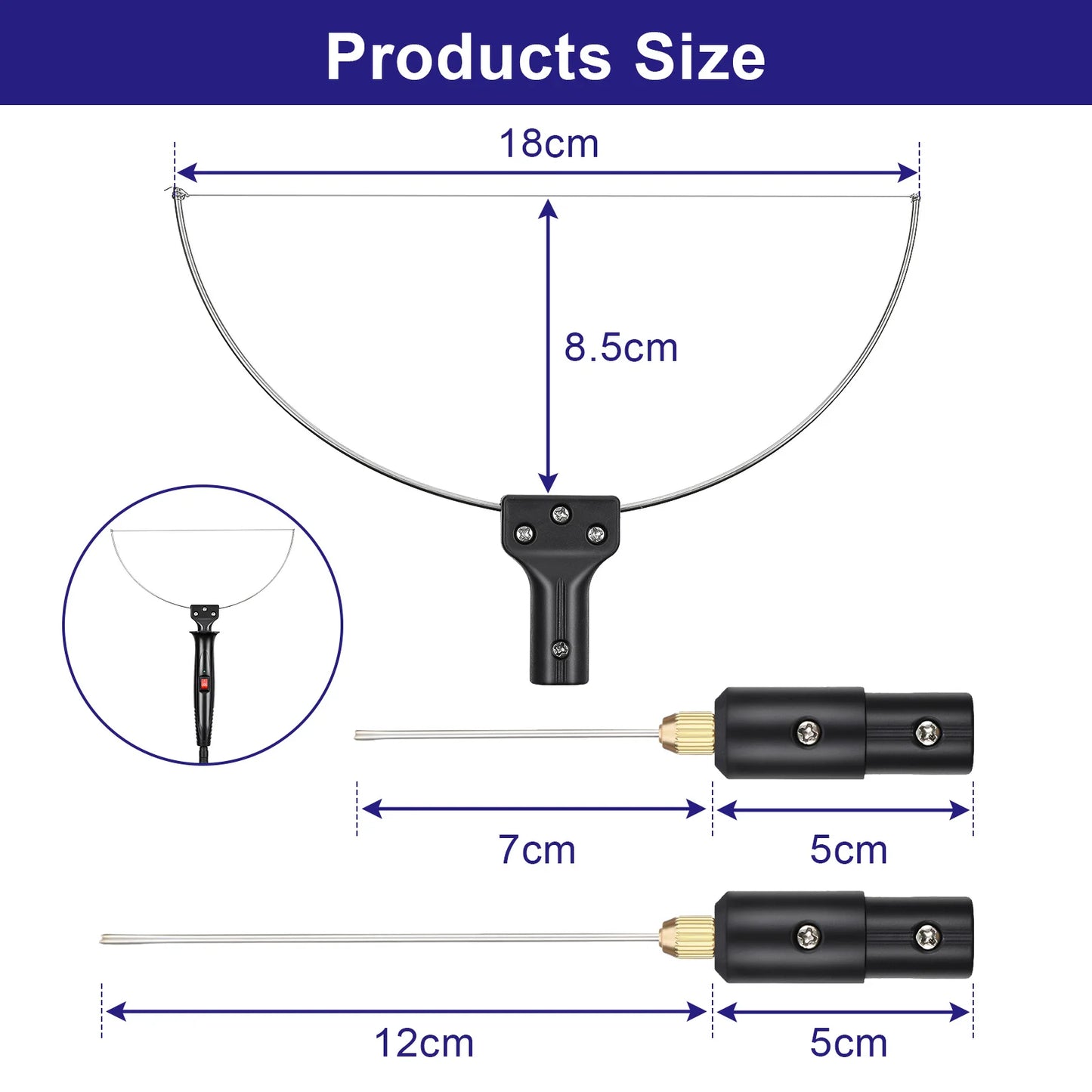 3 in 1 Foam Cutter Electric Cutting Machine Pen Tools Kit 100 to 240V 18W Styrofoam Cutting Pen with US Voltage Transformer Adapter