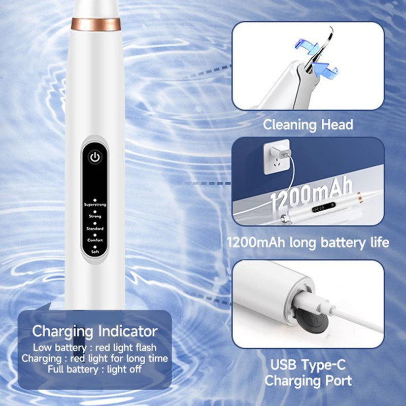 Ultrasonic Dog Dental Cleaner Electric Toothbrush for Plaque Removal