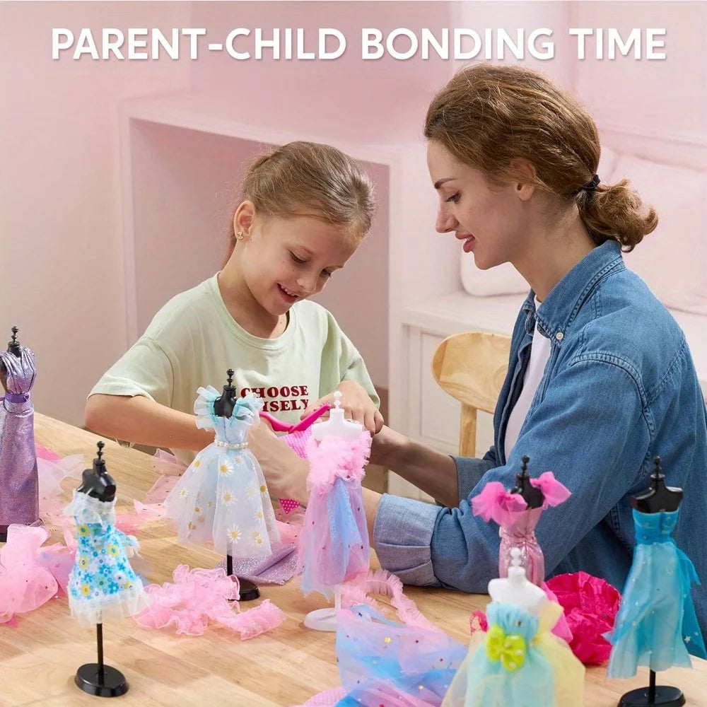 Joyfy 400 Fashion Crafts Kit With 3 Mannequins For Girls