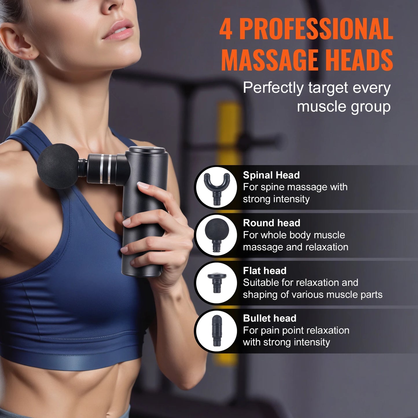 VEVOR Deep Tissue Massage Gun for Muscle Relief and Relaxation