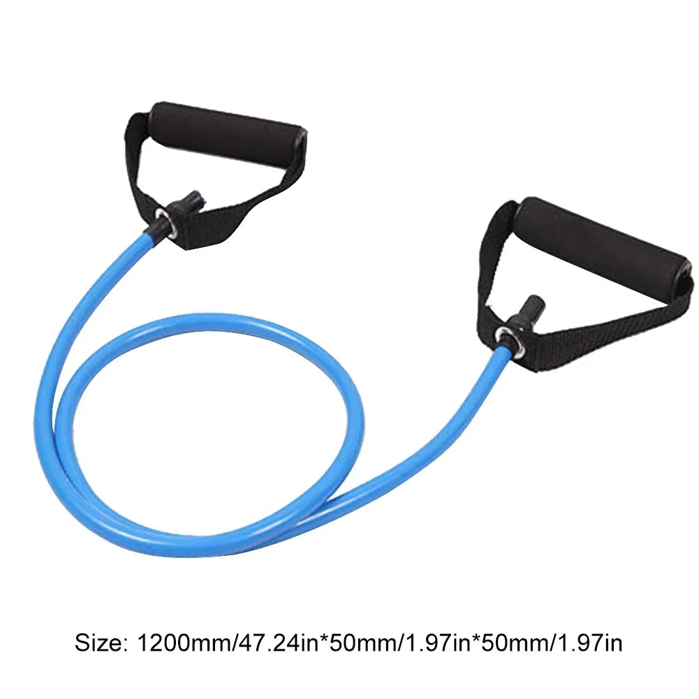TPE Resistance Bands with Handles Elastic Exercise Bands for Strength Training and Workout for Men and Women