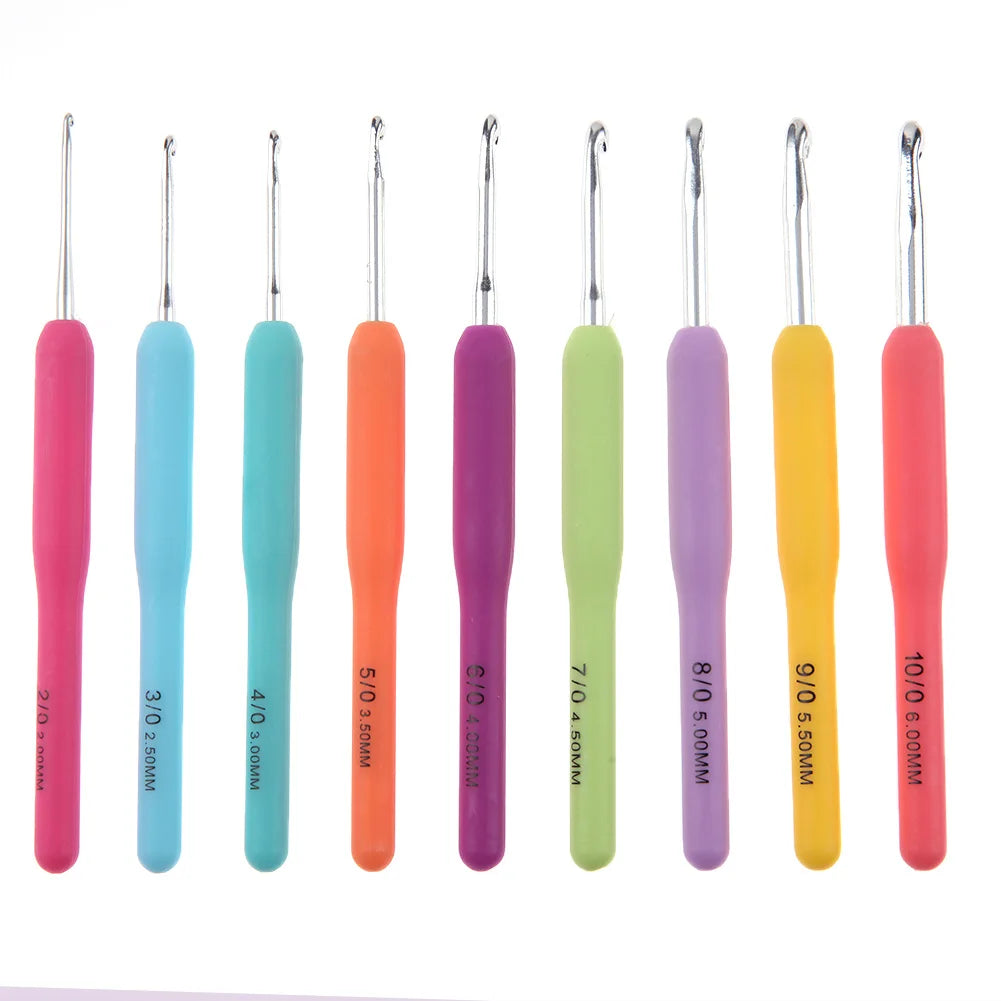 VKTECH Crochet Hooks Set With Aluminum Handles And Storage Bag