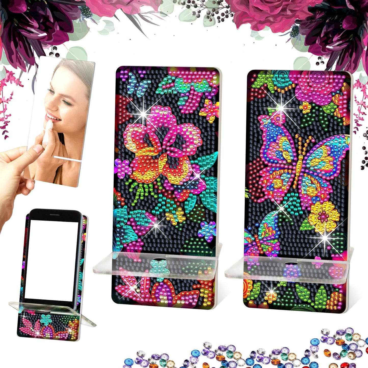 Diamond Painting Phone Holder Art Kits for Creative Beginners