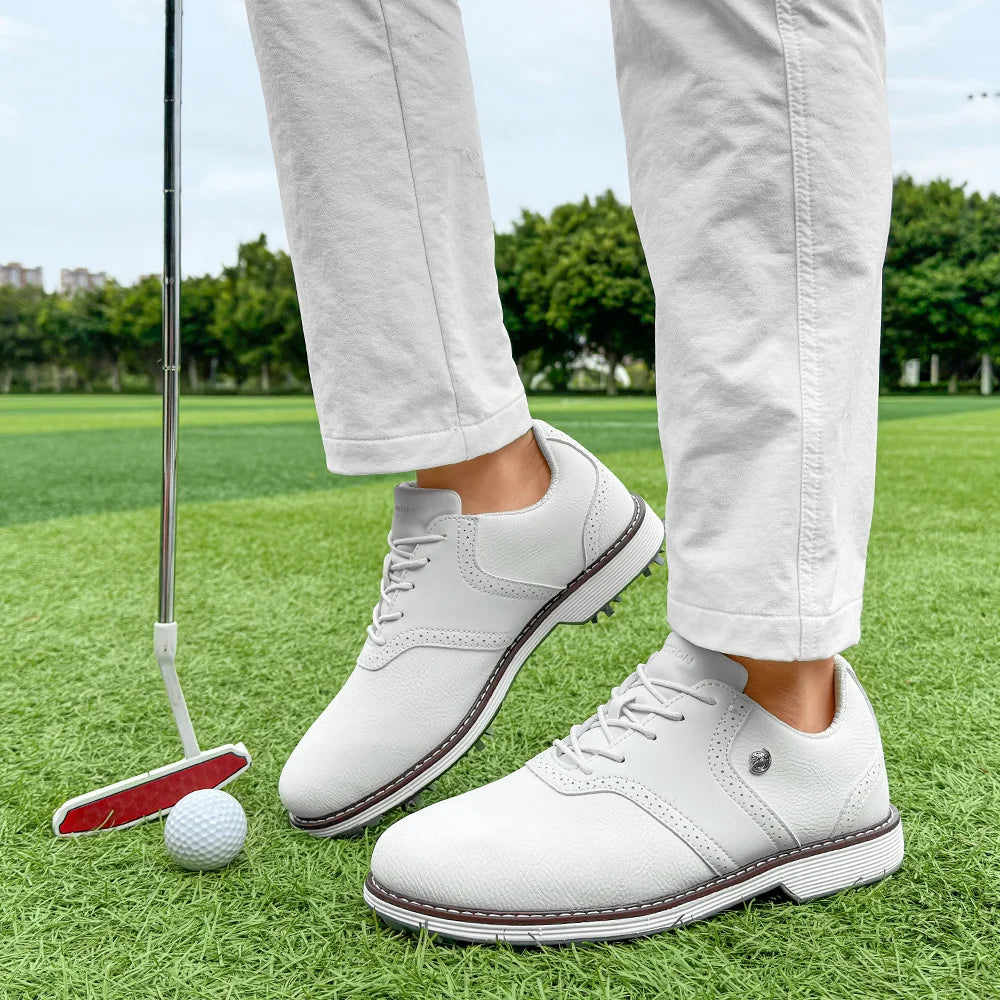 New Spikes Golf Shoes for Men Size 7 to 14 Golf Sneakers and Walking Footwear for Golfers