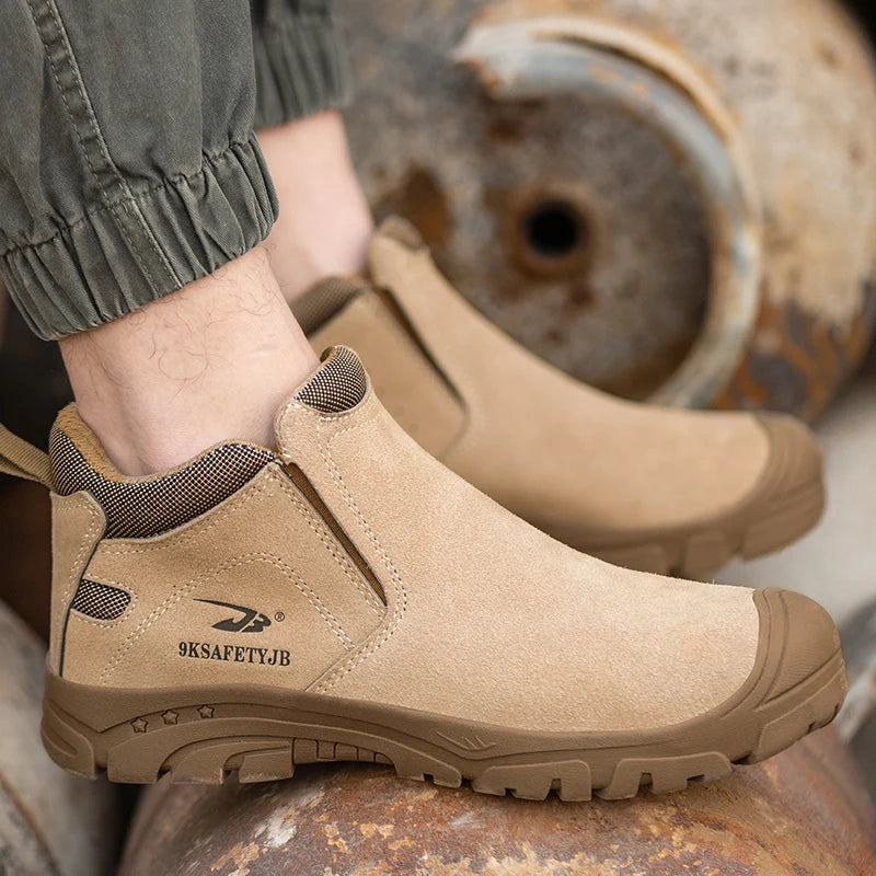 Men Safety Shoes Steel Toe Puncture Indestructible Boots