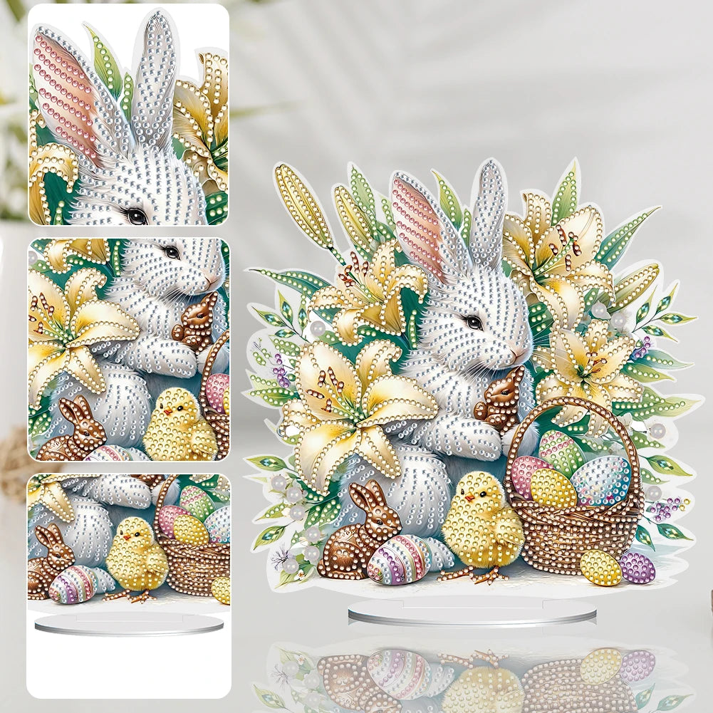 Easter Themed 5D Diamond Art Kit for Creative Tabletop Decor