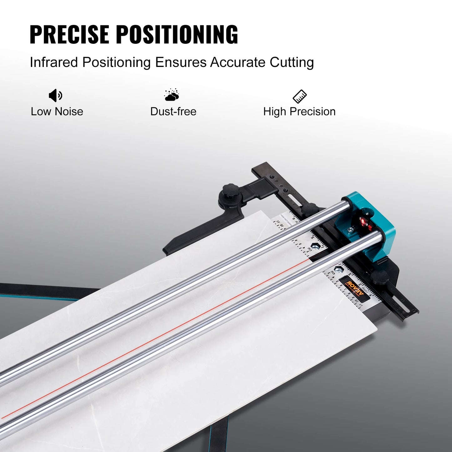 VEVOR Manual Tile Cutter 48 Inch Porcelain Ceramic Tile Cutter with Tungsten Carbide Cutting Wheel Infrared Positioning Anti Skid