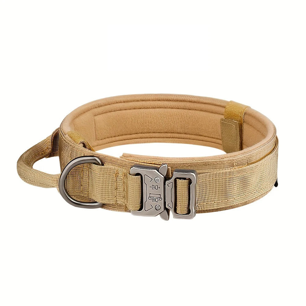 Dog Training Collar Adjustable Tactical Dog Collar and Leash Set with Control Handle for Small and Large Dogs