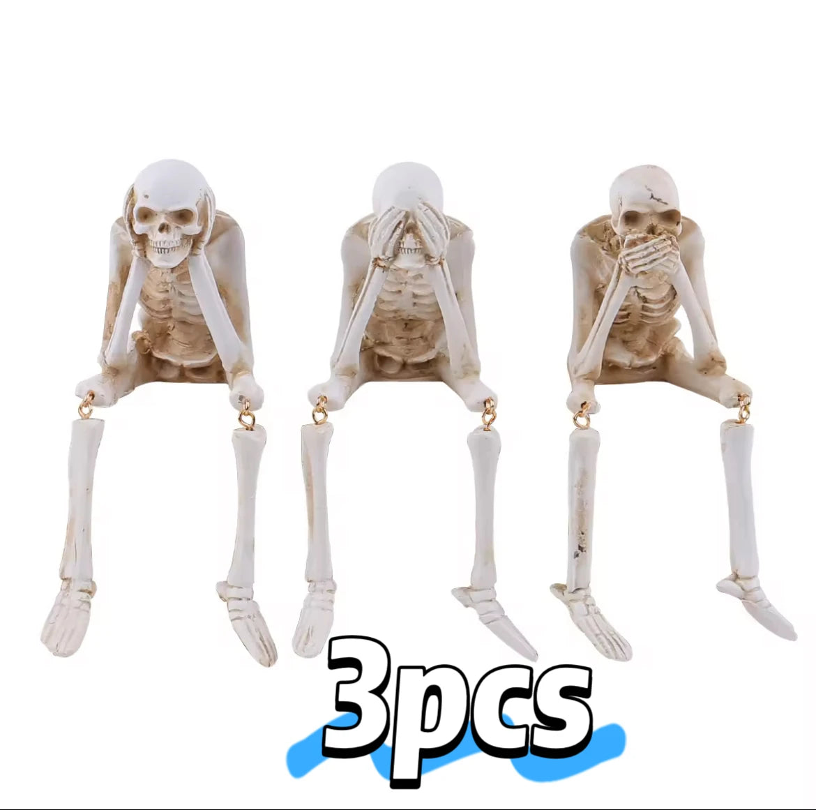 Hign-concerned Halloween Resin Ghost Skeleton Figurine