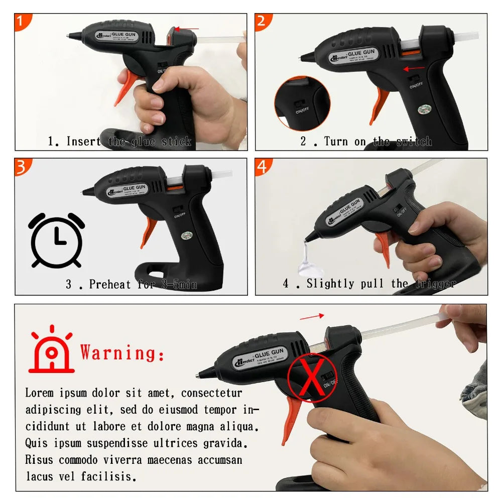 Cordless Hot Melt Glue Gun