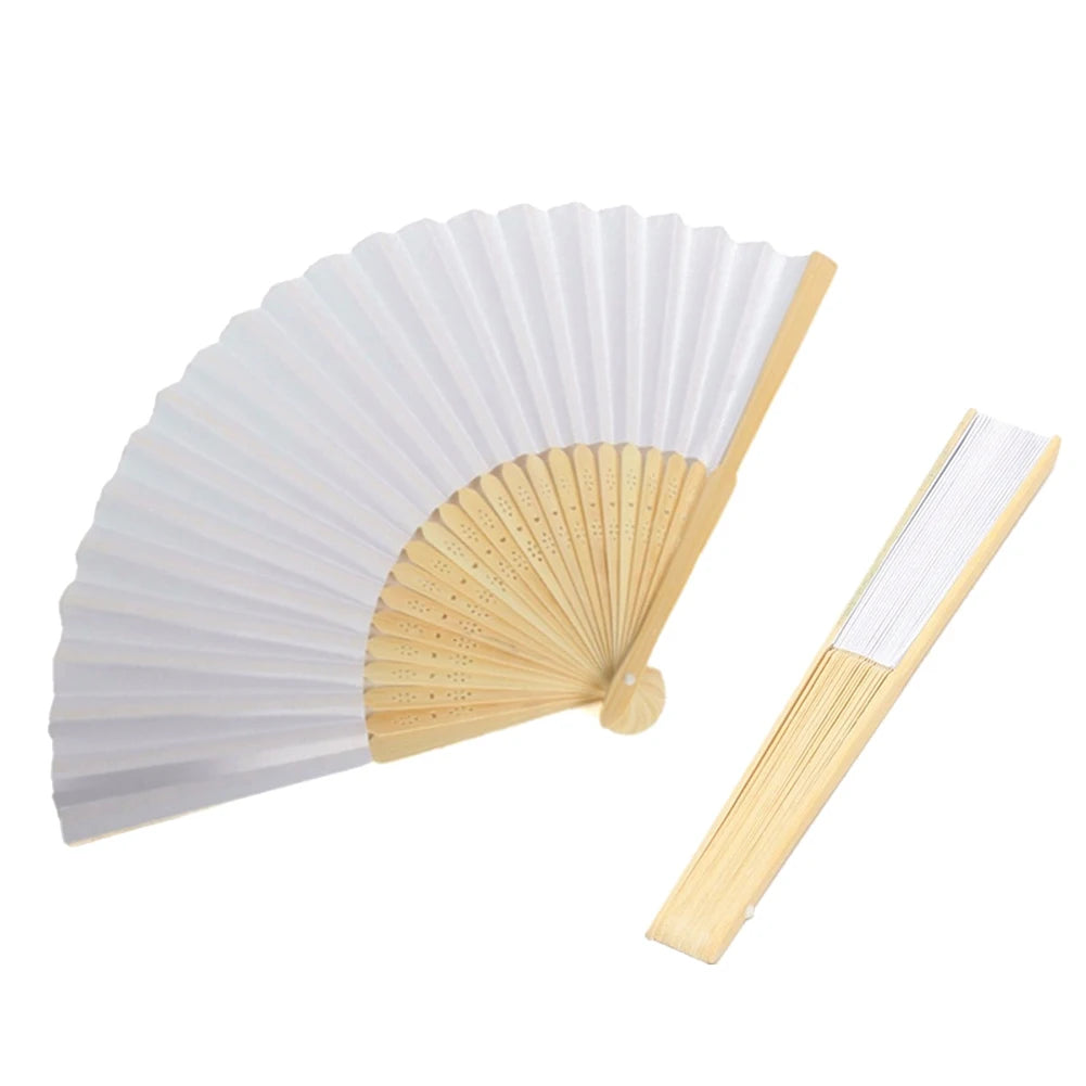 DIY Bamboo Folding Fan for Calligraphy and Wedding Decor