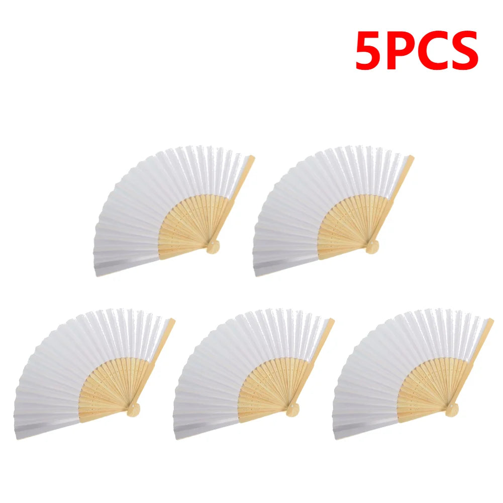 DIY Bamboo Folding Fan for Calligraphy and Wedding Decor