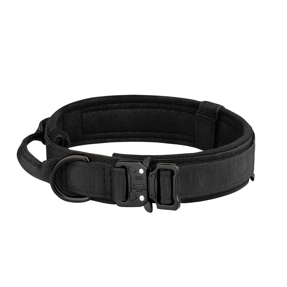 Dog Training Collar Adjustable Tactical Dog Collar and Leash Set with Control Handle for Small and Large Dogs