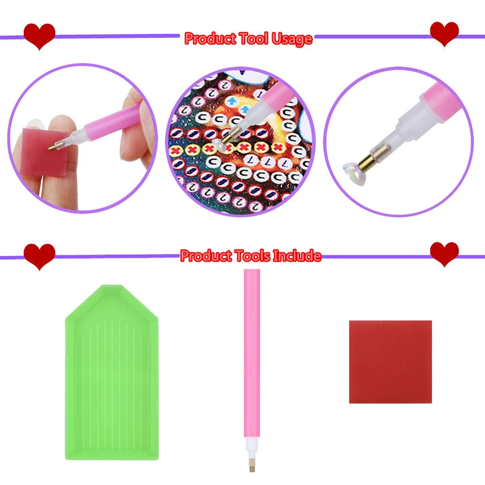 Christmas Snowman Diamond Painting Ornament Kit for Home Decor