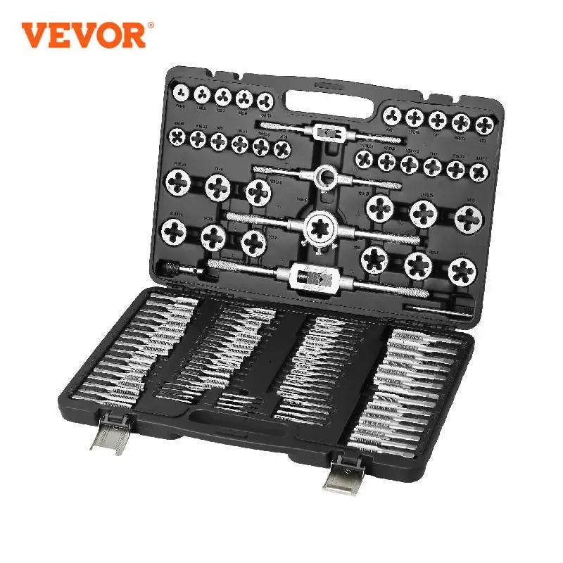 VEVOR Tap And Die Set Bearing Steel Threading Tool Kit