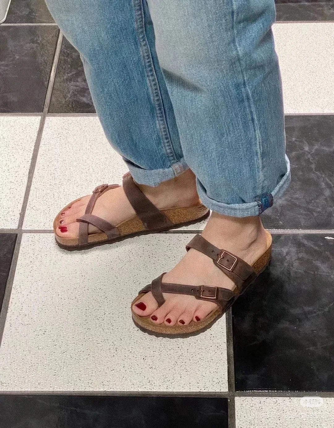 Autumn new women's cork slippers fashion sandals