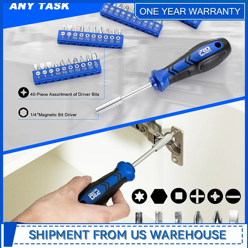 Magnetic Screwdriver Kit with Allen Wrench for Repairs