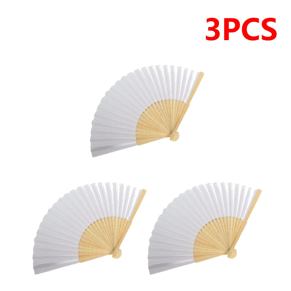 DIY Bamboo Folding Fan for Calligraphy and Wedding Decor