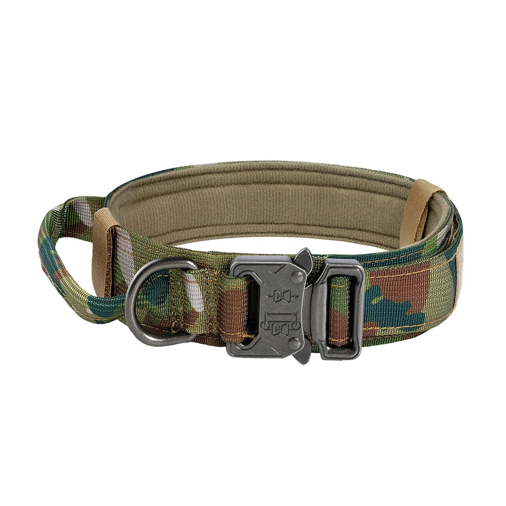 Dog Training Collar Adjustable Tactical Dog Collar and Leash Set with Control Handle for Small and Large Dogs