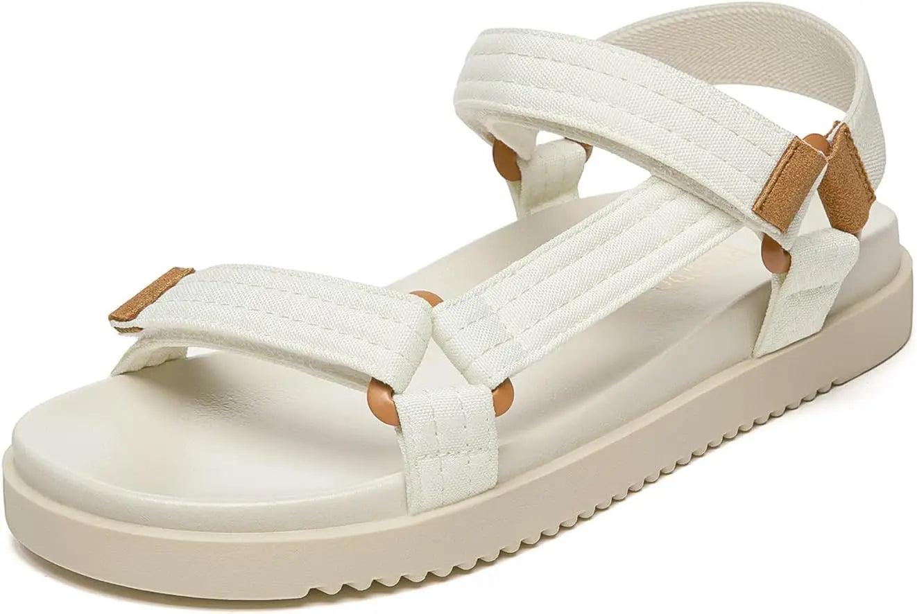 Women's Flat Sandals Comfortable Open Toe Adjustable Strap