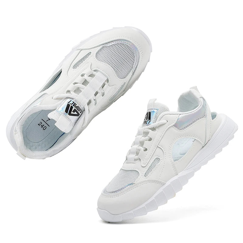 Womens Breathable Thick Sole Casual Sneakers Durable Outdoor Running Walking Shoes Fashion Design for Gym and Daily Wear