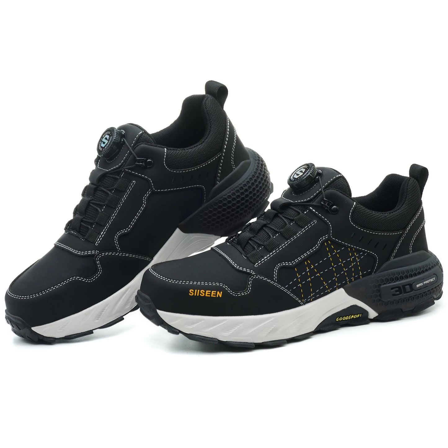 Men Steel Toe Work Safety Shoes Kevlar Puncture Proof Boots