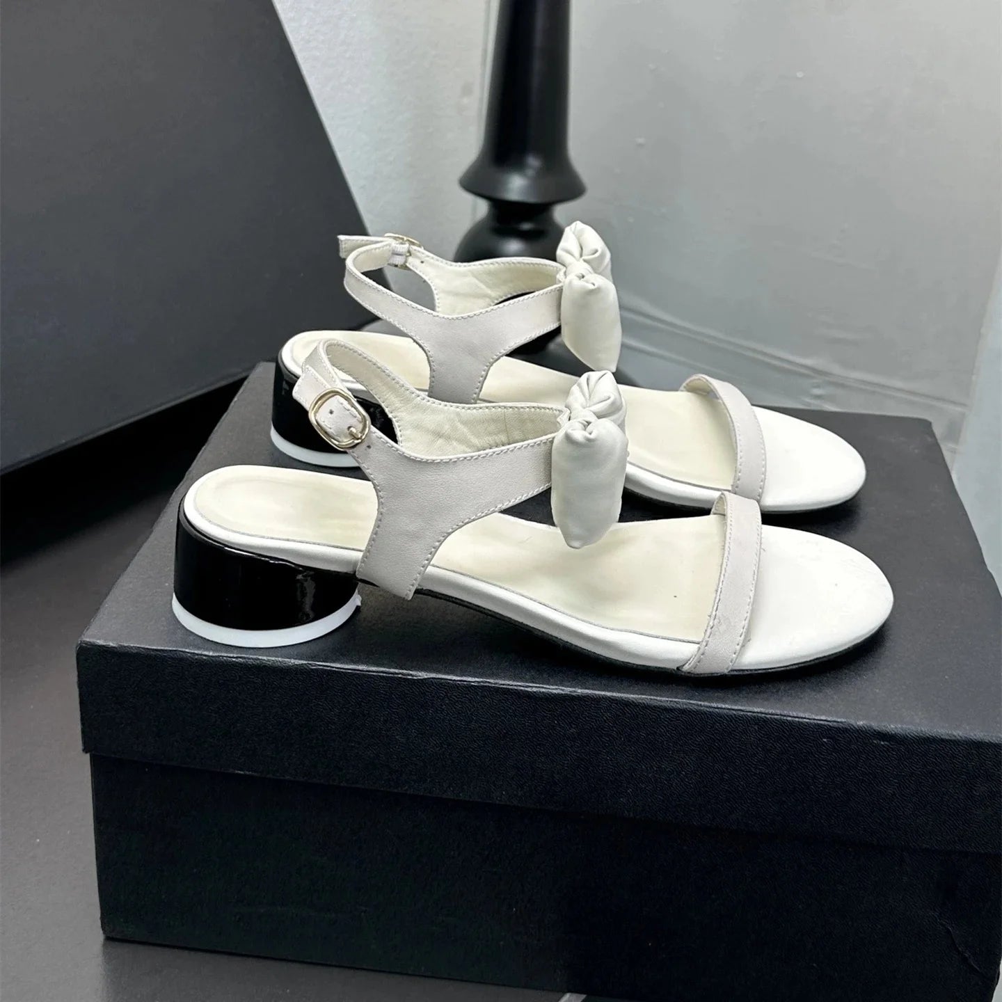 New Women's Genuine Leather Sandals with Super High Heels Wedge Flat Platform Pumps Size 35 to 41 Designer Shoes