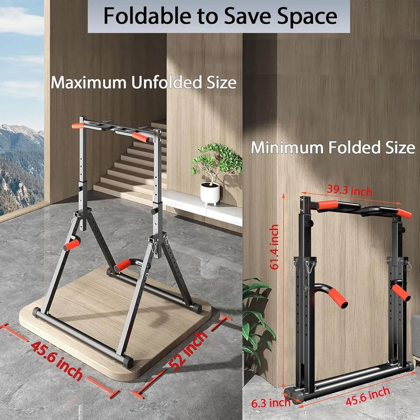Classified By Exerciser Foldable Power Tower Pull Up Bar