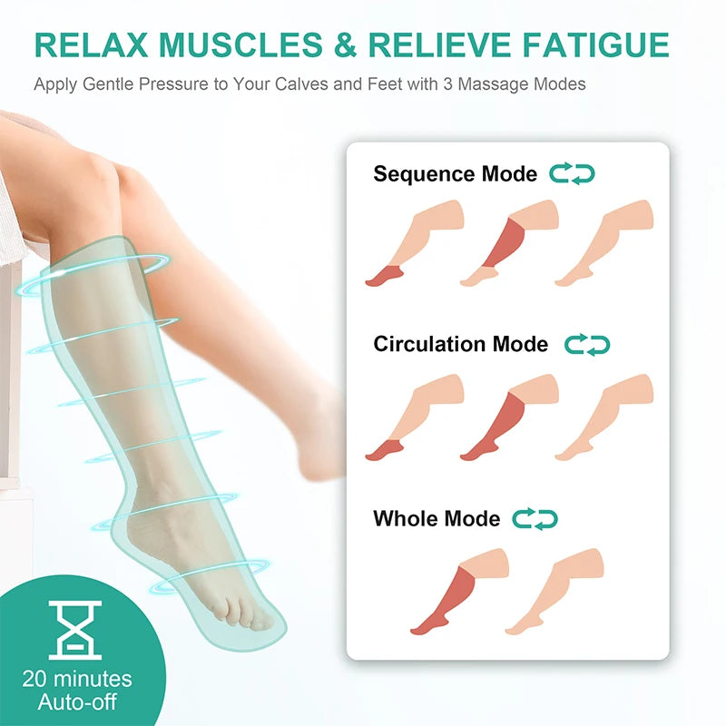 Medcursor Air Compression Leg Massager Calf Wraps