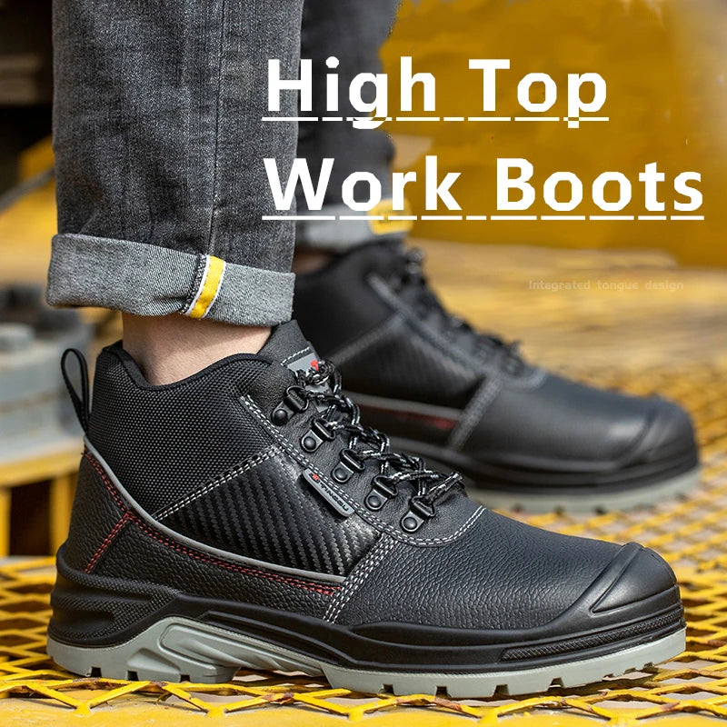 Safety Shoes Men Waterproof Work Boots