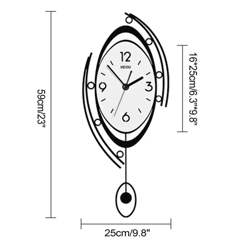 Modern Minimalist Clock Design Nordic Silent Circular Wall Clock