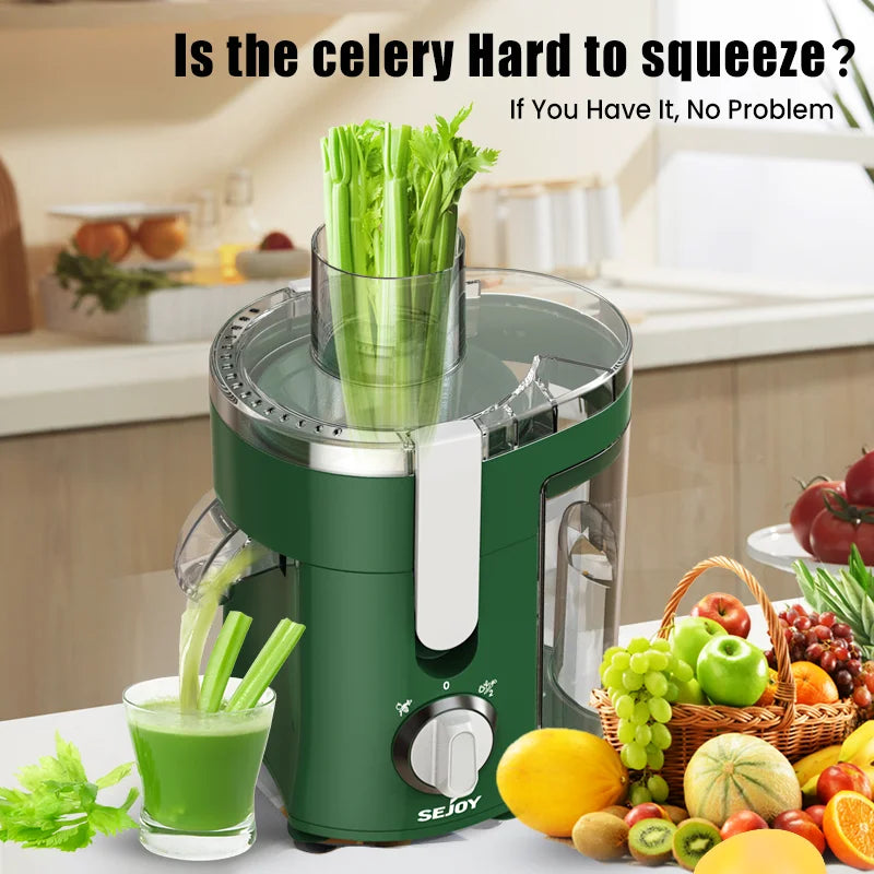 SEJOY Centrifugal Juicer Compact Automatic Pulp Ejection