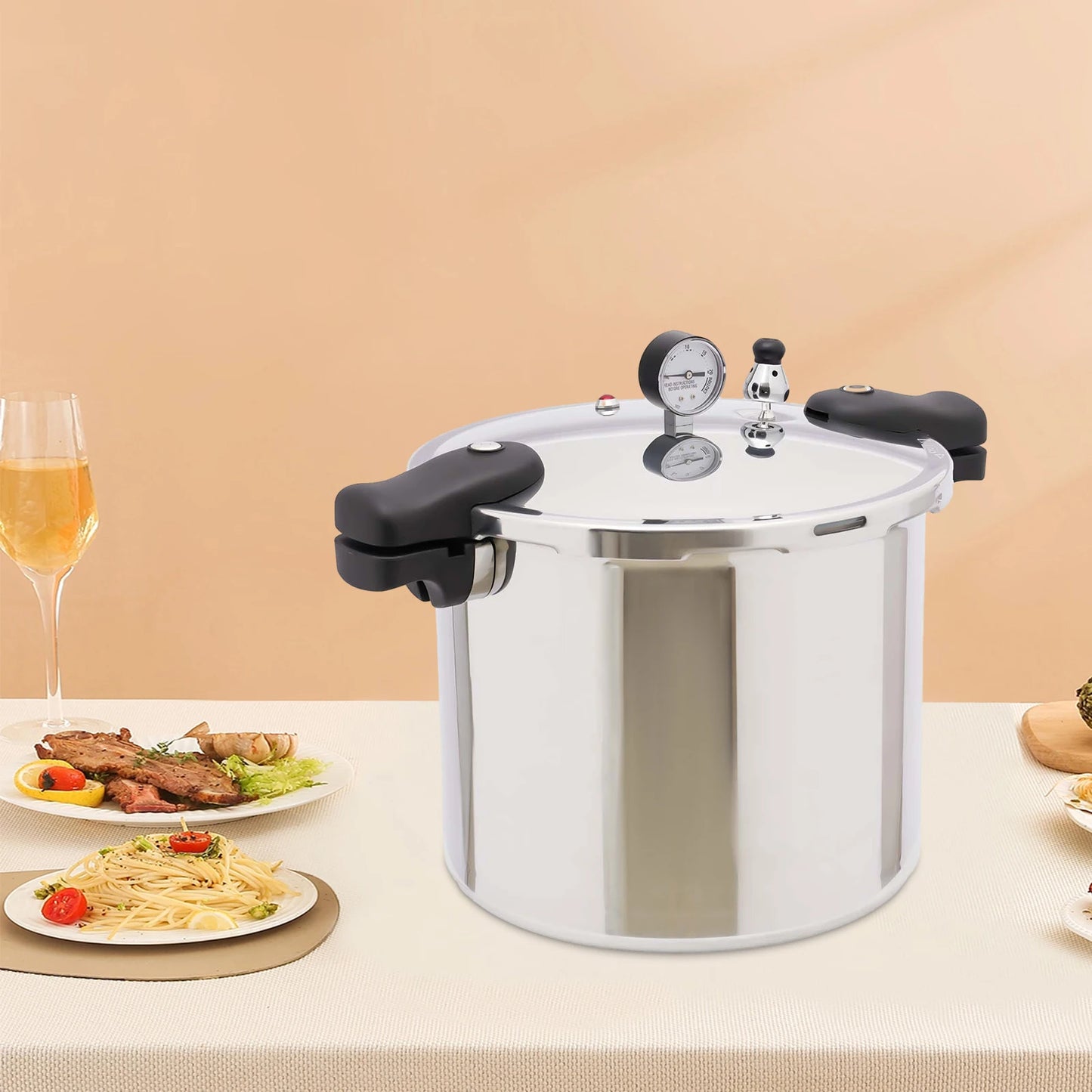 Capacity Stainless Steel Explosion Proof Pressure Cooker